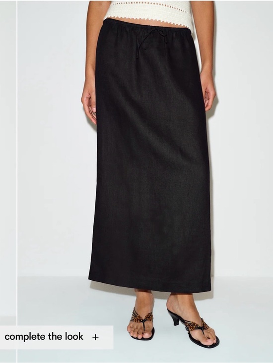 Reformation Dresses & Skirts - Reformation Norie Linen Skirt Black - Size M